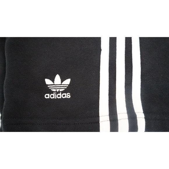 adidas Originals DH5798 Men's Sz XL Black/White 3-Stripes Cotton Shorts - Picture 4 of 9